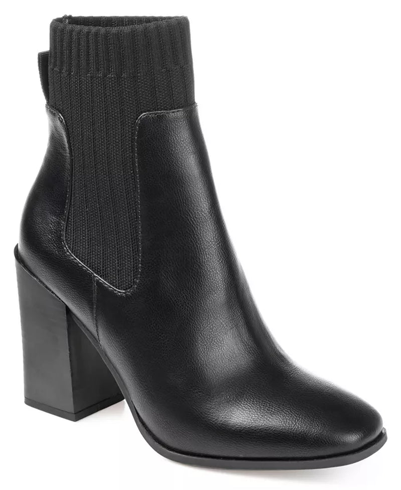 Adalia Women's Luxe Knit Block-Heel Booties – Style Meets Comfort!