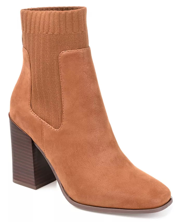 Adalia Women's Luxe Knit Block-Heel Booties – Style Meets Comfort!