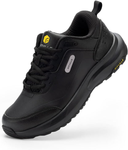 Men's Wide Waterproof Hiking & Work Shoes with Arch Support