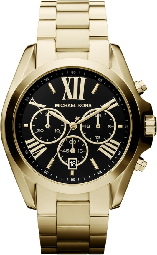 Bradshaw Women's Gold-Tone Chronograph Watch with Stainless Steel Band 