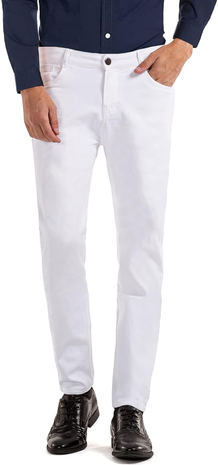 Men's Slim-Fit Stretch Denim Pants