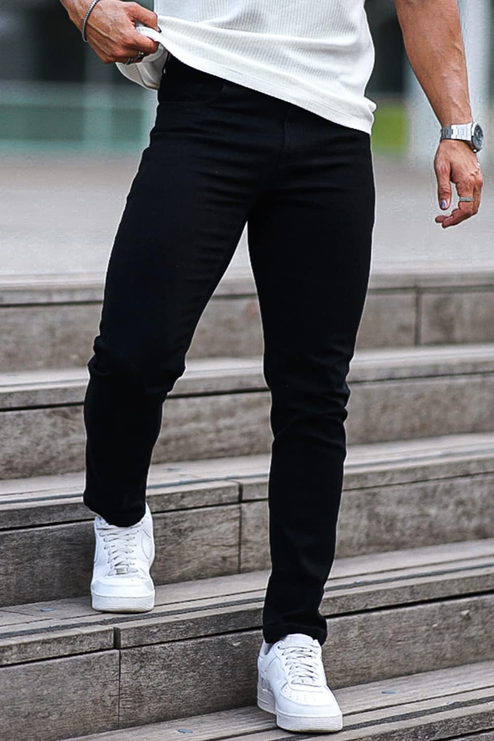 Men's Slim-Fit Stretch Denim Pants