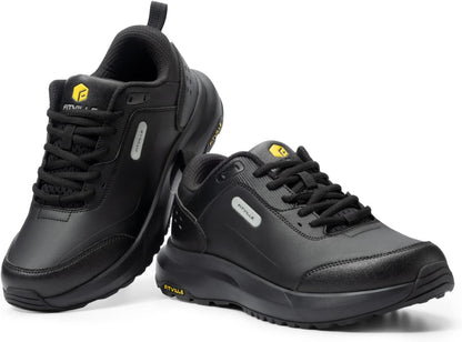 Men's Wide Waterproof Hiking & Work Shoes with Arch Support