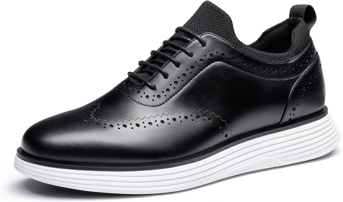 Men's Maxflex Wingtip Brogue Sneakers – Stylish Dress Casual Oxfords