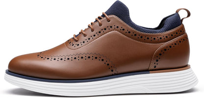 Men's Maxflex Wingtip Brogue Sneakers – Stylish Dress Casual Oxfords