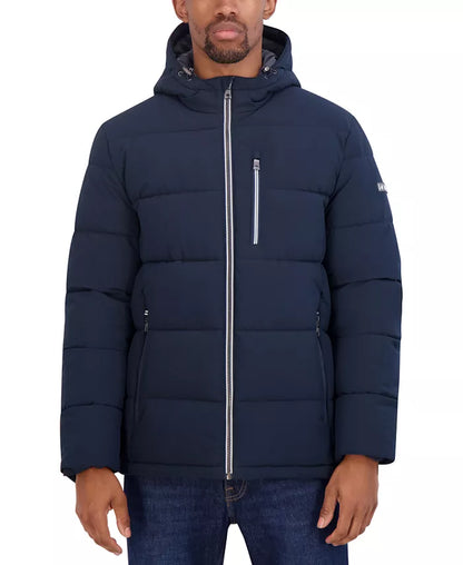 Men's Hooded Quilted Puffer Jacket – Ultra-Warm and Stylish