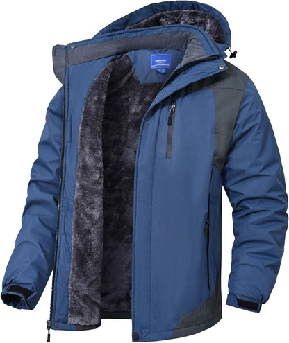 Men's Winter Snow Jacket - Waterproof, Windproof Mountain Rain Coat