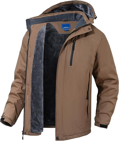 Men's Winter Snow Jacket - Waterproof, Windproof Mountain Rain Coat