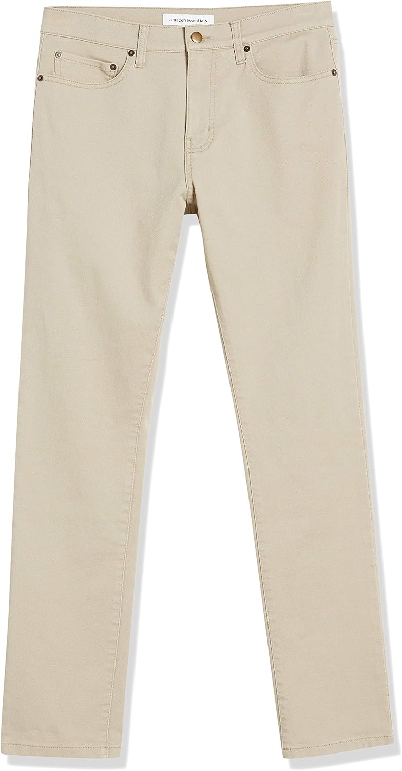 Men's Slim-Fit Jeans - Light Khaki Brown