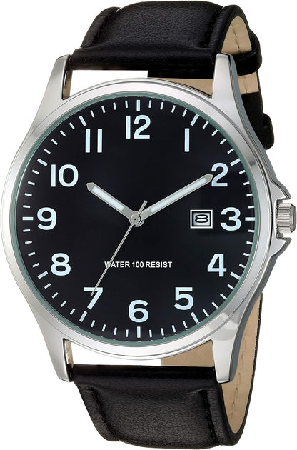 Men's Easy to Read Analog Strap Watch