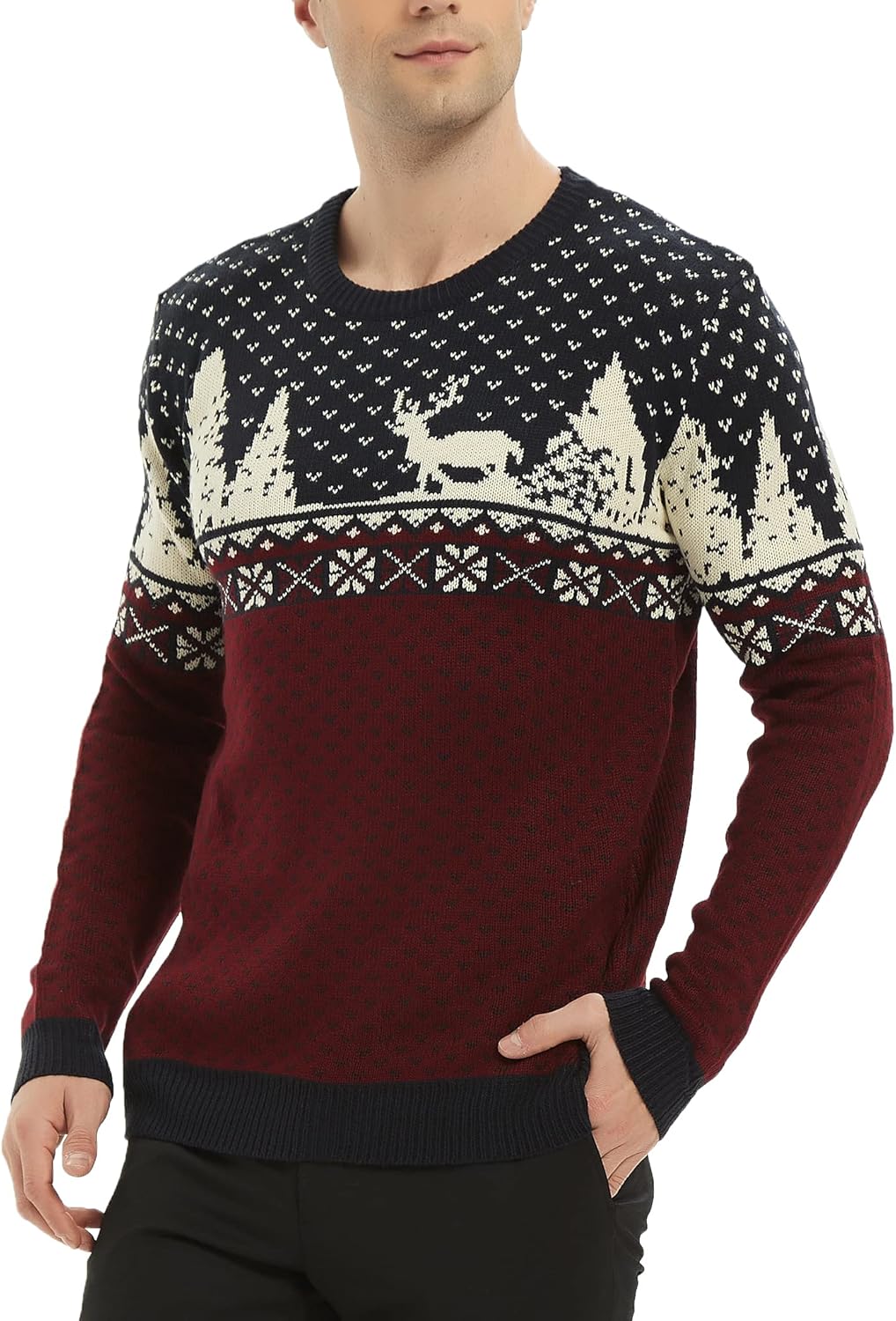 Men's Christmas Sweater – Reindeer