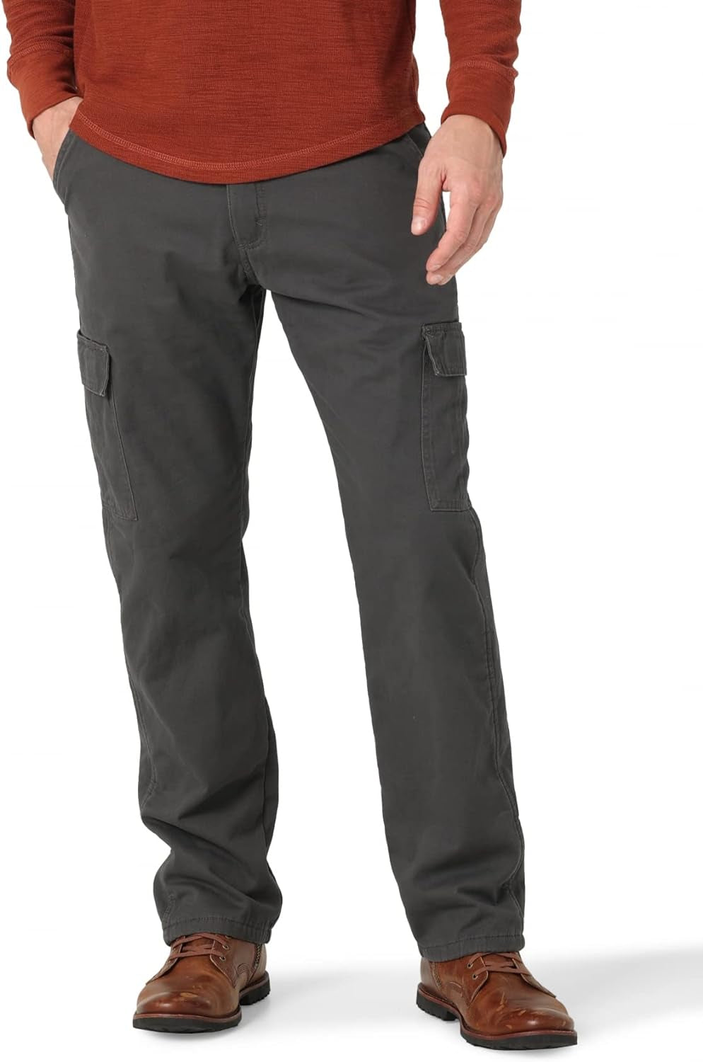 Men's Cargo Pants with Fleece Lining