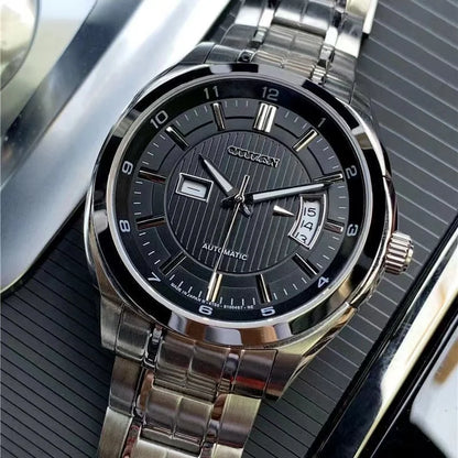 Men's Luxury Japanese Automatic Watch – Waterproof with Large Dial