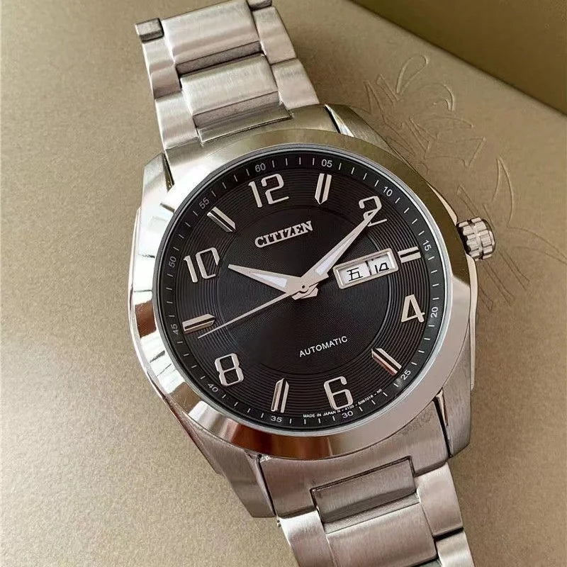 Men's Luxury Japanese Automatic Watch – Waterproof with Large Dial