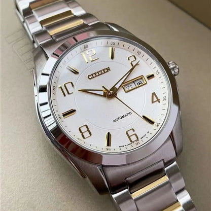 Men's Luxury Japanese Automatic Watch – Waterproof with Large Dial