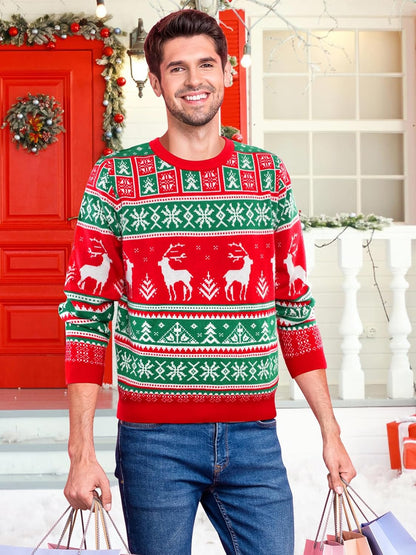 Unisex Christmas Sweater for Men and Women – Festive Knit Holiday Pullover