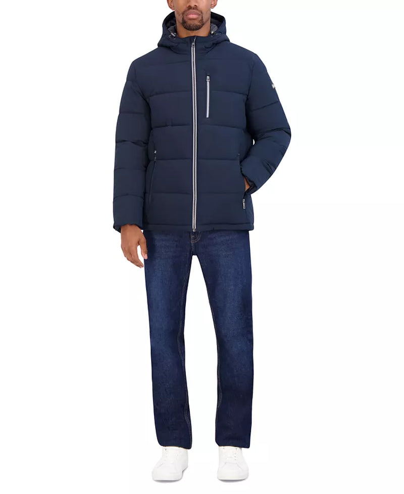 Men's Hooded Quilted Puffer Jacket – Ultra-Warm and Stylish