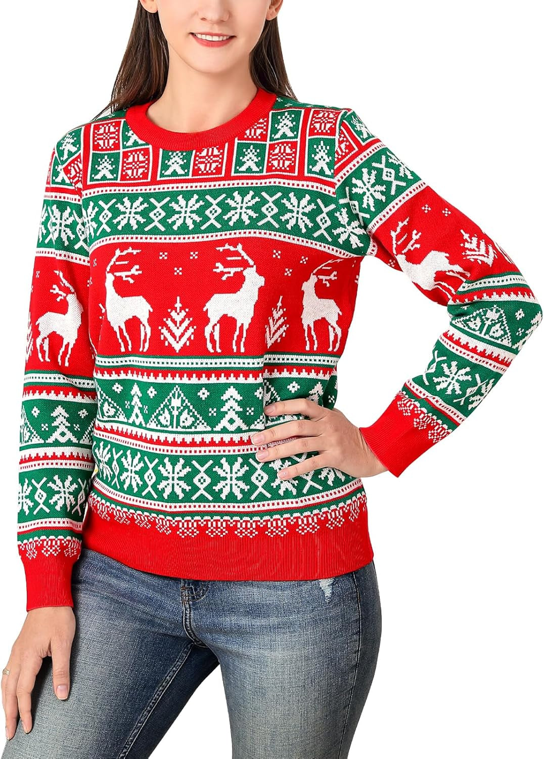 Unisex Christmas Sweater for Men and Women – Festive Knit Holiday Pullover